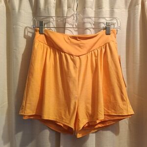 NWT Nanette Lapore Play Blazing Orange Layered‎ Athletic Shorts Size M